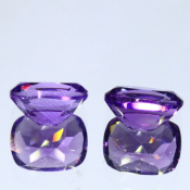 ok. 4,05ct/para -INTENSYWNY AMETYST NAT.- 9,02x7,04/4,95mm (2,06ct) / 9,03x6,98/4,87mm (1,99ct) antyk