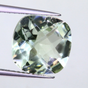 ok. 3,81ct/szt. -PRASIOLIT JASNY ZIELONY AMETYST NAT.- 10,08x10,09/6,39mm antyk