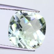 ok. 3,81ct/szt. -PRASIOLIT JASNY ZIELONY AMETYST NAT.- 10,08x10,09/6,39mm antyk