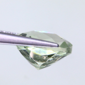 ok. 3,81ct/szt. -PRASIOLIT JASNY ZIELONY AMETYST NAT.- 10,08x10,09/6,39mm antyk
