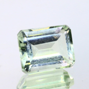 ok. 3,705ct/szt. -PRASIOLIT JASNY ZIELONY AMETYST NAT.- 10,25x8,21/5,83mm ośmiokąt