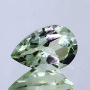 ok. 1,32ct/szt. -PRASIOLIT JASNY ZIELONY AMETYST NAT.- 9,09x6,02/4,48mm kropla