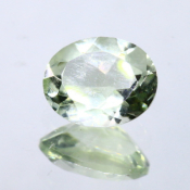 ok. 1,605ct/szt. -PRASIOLIT JASNY ZIELONY AMETYST NAT.- 8,89x7,06/4,33mm owal