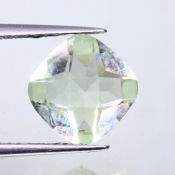 ok. 1,865ct/szt. -PRASIOLIT JASNY ZIELONY AMETYST NAT.- 8,08x8,02/4,86mm antyk
