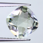 ok. 2,08ct/szt. -PRASIOLIT JASNY ZIELONY AMETYST NAT.- 8,00x8,10/5,17mm antyk