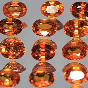 ok. 1,165ct/1szt. -CENNY GRANAT Spessartyn NAT  - PRZECUDNY -  ov7x5mm owal