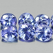 ok. 0,18ct/1szt. -SELEKCJONOWANY PIEKNY TANZANIT NAT.-  D3,6 x 3,6 x 2 mm okrągły