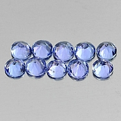 ok. 0,18ct/1szt. -SELEKCJONOWANY PIEKNY TANZANIT NAT.-  D3,6 x 3,6 x 2 mm okrągły