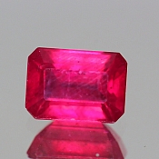 ok. 1,62ct/szt. -PIEKNY  RUBIN IMPREGNOWANY NAT.- 7,24x5,20/3,73 ośmiokąt