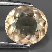 unikat ok. 1,85ct/szt. -WSPANIAŁY MORGANIT NAT.- 8,5x7,7/4,4mm owal