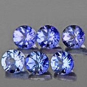 ok. 0,15ct/szt. -PIĘKNY TANZANIT NAT.- d3,0mm okrągły