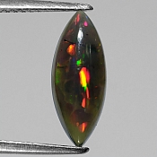 ok. 1,12ct/szt. -WSPANIAŁY CZARNY OPAL NAT.- 14,55x5,85/3,49mm markiza