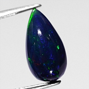 ok. 2,59ct/szt. -WSPANIAŁY CZARNY OPAL NAT.- 13,97x7,52x5,62mm kropla