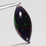 ok. 1,14ct/szt. -WSPANIAŁY CZARNY OPAL NAT.- 12,69x5,87/3,67mm markiza