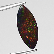 ok. 1,505ct/szt. -WSPANIAŁY CZARNY OPAL NAT.- 14,97x6,24/3,48mm markiza