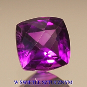 ok. 0,91ct/1szt. -ZMIENNOBARWNY AMETYST NAT.- 6,01x6,03/3,96mm antyk