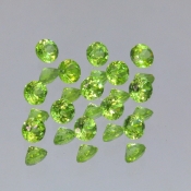 ok. 0,21ct/szt. -WESOŁY OLIWIN NAT.- 3,50mm okrągły