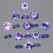 ok. 0,065ct/szt. -WESOŁY TANZANIT NAT.- 2,50mm okrągły