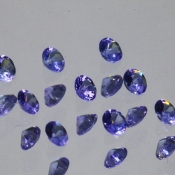 ok. 0,065ct/szt. -WESOŁY TANZANIT NAT.- 2,50mm okrągły