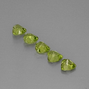  ok. 0,51ct/1szt. -PIĘKNY OLIWIN NAT.- 5,0x5,0/3,5mm serce	