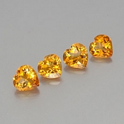  ok. 1,05ct/1szt. -ZŁOCISTY PIĘKNY CYTRYN NAT.- 7,0x7,0/4,8mm serce	