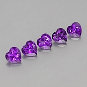  ok. 0,65ct/1szt. -PIĘKNY AMETYST NAT.- 6,0x6,0/4,0mm serce	