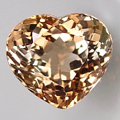 ok. 13,25ct/1szt. -REWELACYJNY IMPERIAL  TOPAZ NAT.- 13,74x12,37/10,11mm serce