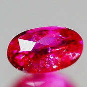 ok. 0,395ct/szt. -NIE POPRAWIANY RUBIN NAT.- 4,98x3,10/2,72mm owal