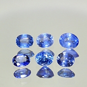 ok. 0,45ct/1szt. -SYJAMSKI SZAFIR NAT.- 5x4mm owal