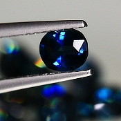 ok. 0,36ct/1szt. -AFRYKAŃSKI SZAFIR NAT.- 5x4/2,5mm owal (+/-20%)