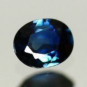 ok. 0,36ct/1szt. -AFRYKAŃSKI SZAFIR NAT.- 5x4/2,5mm owal (+/-20%)