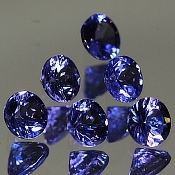 ok. 0,28ct/1szt. - TANZANIT NAT.- ok 4,0x4,0/2,5mm okrągły