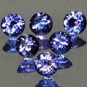 ok. 0,28ct/1szt. - TANZANIT NAT.- ok 4,0x4,0/2,5mm okrągły