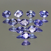 ok. 0,12ct/1szt. - TANZANIT NAT.- 4x3mm owal