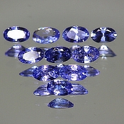 ok. 0,18ct/1szt. - TANZANIT NAT.- 5x4mm owal