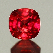 ok. 0,76ct/szt. -UJMUJĄCY RUBIN IMPREGNOWANY NAT.- 5,2x5,2/3,5mm antyk