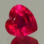 ok. 1,155ct/szt. -UJMUJĄCY RUBIN IMPREGNOWANY NAT.- 6,28x6,08/3,58mm serce