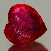 ok. 1,26ct/szt. -UJMUJĄCY RUBIN IMPREGNOWANY NAT.- 6,90x7,04/2,98mm serce