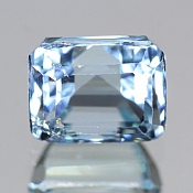 ok. 2,645ct/1szt. -KLASYCZNY AKWAMARYN NAT.- 8,14x6,62/6,48mm ośmiokąt