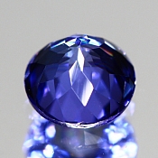 ok. 0,655ct/1szt. -WESOŁY TANZANIT NAT.- 5,22x5,22/3,47mm okrągły