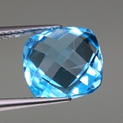 ok. 5,62ct/szt. -IMPONUJĄCY I HIPNOTYZUJĄCY TOPAZ NAT.- 9,98x9,94/5,94mm antyk