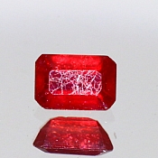 ok. 0,77ct/szt. - RUBIN IMPREGNOWANY NAT.- 5,96x4,04/2,75mm ośmiokąt