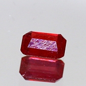 ok. 0,77ct/szt. - RUBIN IMPREGNOWANY NAT.- 5,96x4,04/2,75mm ośmiokąt