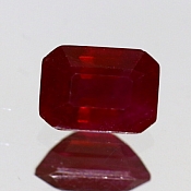 ok. 1,39ct/szt. -BIRMAŃSKI  RUBIN NAT.- 7,07x5,11/3,83mm ośmiokąt