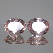 ok. 3,1ct/2para - MORGANIT NAT.- 8,83x6,25/4,72mm + 8,80x6,57/4,32mm owal