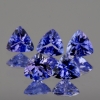 ok. 0,144ct /1szt. - REWELACYJNY - WYSOKA JAKOŚĆ - TANZANIT NAT.- kalibr. 3,50x3,50mm trilion