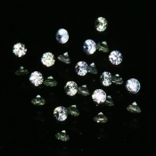 ok. 0,025ct/szt. -BIAŁY CEJLOŃSKI SZAFIR NAT.- d1,7mm okrągły