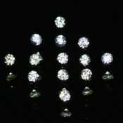 ok. 0,04ct/szt. -BIAŁY CEJLOŃSKI SZAFIR NAT.- d1,9mm okrągły