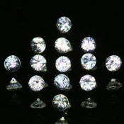 ok. 0,04ct/szt. -BIAŁY CEJLOŃSKI SZAFIR NAT.- d1,9mm okrągły