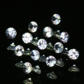 ok. 0,04ct/szt. -BIAŁY CEJLOŃSKI SZAFIR NAT.- d1,9mm okrągły